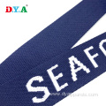 custom 3.8 cm navy polyester jacquard webbing